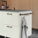 Køkkenstang Aveny - 600mm - Komplet - Brunet Messing