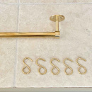 Knage Aveny - 5-p - Poleret Ubehandlet Messing