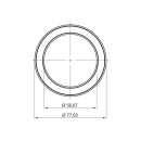 LED-Spot Ringlight - Overflademonteret - Sort