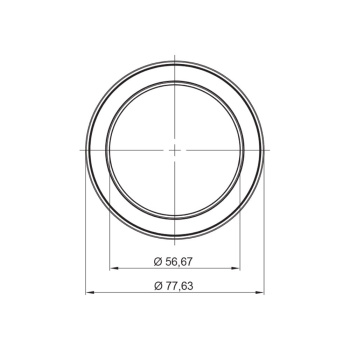 LED-Spot Ringlight - Overflademonteret - Sort
