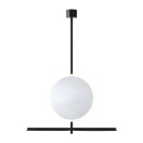 Badeværelsesspejl IO med belysning & hylde - Sort