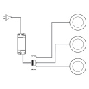 LED-Spot Atom - Rustfrit look 