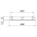 LED-Spot Atom - Hvid