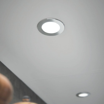 LED-Spot Atom - Rustfrit look