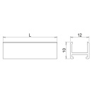 LED-Profile Nexus - 2000mm - Sort