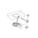 LED-Spot Holl TDM D-M - Mat Sort