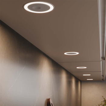 LED-Spot Holl D-M med låg - Mat Sort