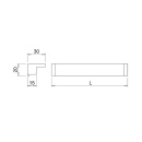 LED-Profil Tuby - 2000mm - Sort