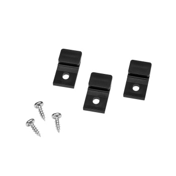 Monteringsclips Tuby - Sort - 3-pak