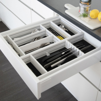 Bestikskuffe Flex Basic - Hvid