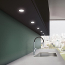 LED-Spot Stella Flat - Rustfrit Look