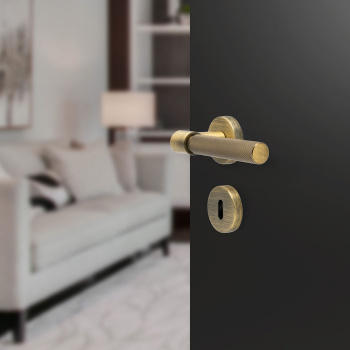 Dørhåndtag Helix 200 - Antik Bronze