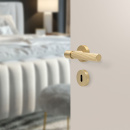 Dørhåndtag Helix 200 Stripe - Messing