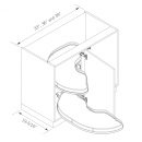 Hjørneskabsudtræk - Cornerstone Maxx