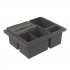 Affaldssystem - Cube Basic Low - Mørkegrå