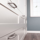 Greb Helix/Bagplade - Rustfrit Stål Finish