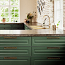 Greb Manor/Bagplade - Antik Messing