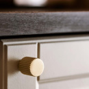 Knop Helix Stripe - Messing