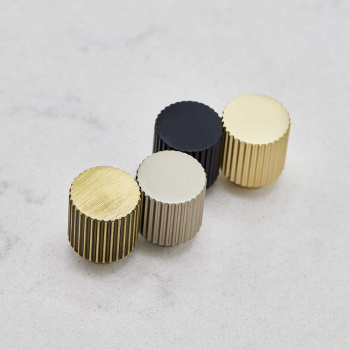 Knop Helix Stripe - Messing