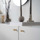 Knop Sture - Børstet Ubehandlet Messing