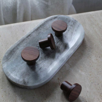 Knop Circum - Valnød