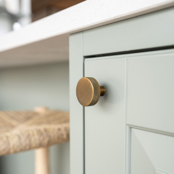Knop Flat - Antik Bronze