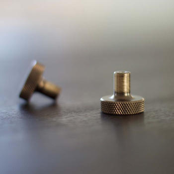 Knop Flat - Antik Bronze