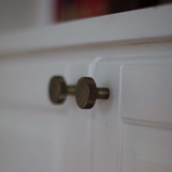 Knop Flat - Antik Bronze