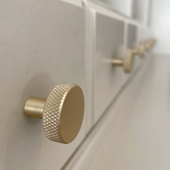 Knop Flat - Messing