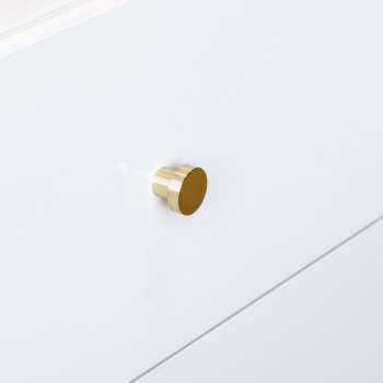 Knop Mood - Poleret Messing