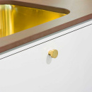 Knop Mood - Poleret Messing